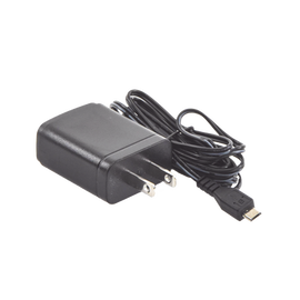 AC Wall Battery Charger, 5V/1A with a Micro-B USB Type Plug. Charges ICOM IC-M25 Integrated Battery Pack