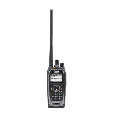 Radio digital NXDN  con pantalla a color en la banda de UHF, rango de frecuencia 380-470MHz, 1024 canales, teclado DTMF, sumergible IP67, encriptación DES, GPS, bluethooth. no incluye cargador ni antena.