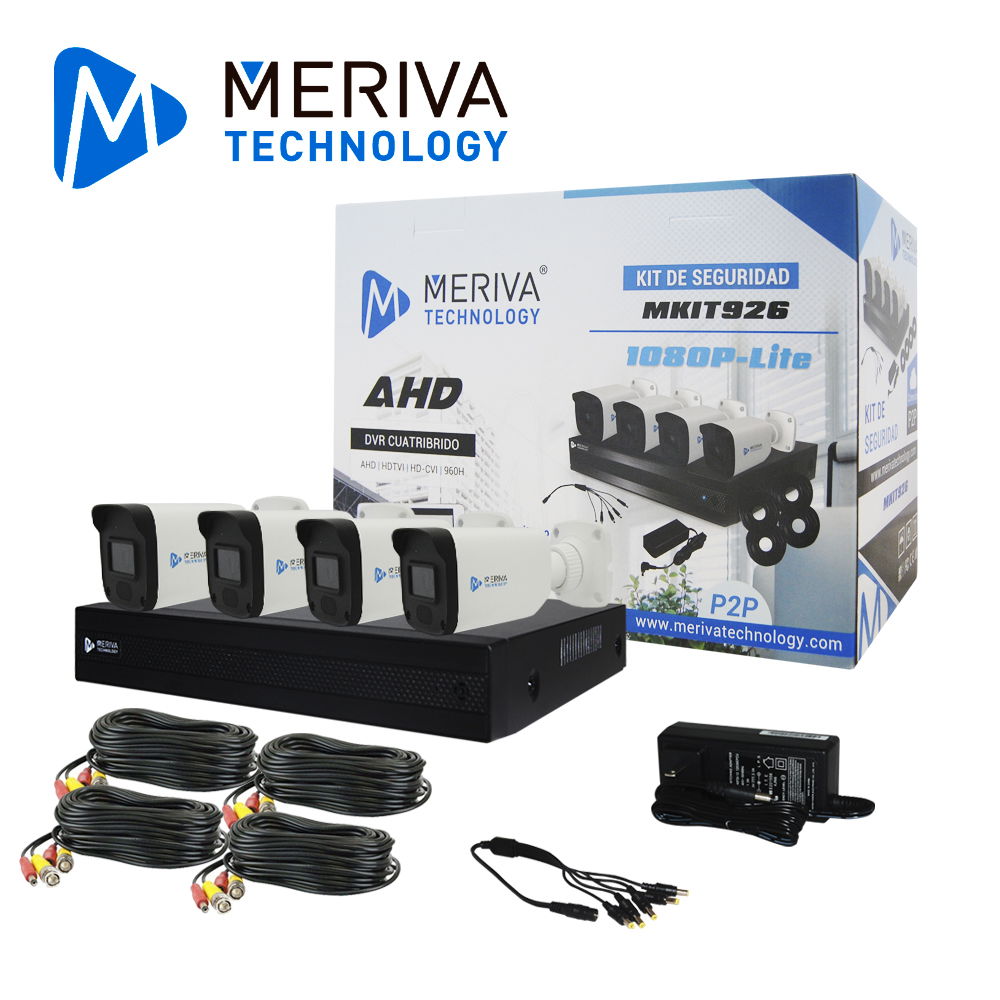 KIT 4X4 1080P 2MP MKIT926 INCLUYE DVR 4CH + 4 CÁMARAS BULLET METAL 2MP 3.6MM MSC-207 + 4 CABLES 18MTS C/U + FUENTE DE PODER Y DISTRIBUIDOR DE ENERGÍA KIT 4X4 1080P 2MP MKIT926 INCLUYE DVR 4CH + 4 CÁMARAS BULLET METAL 2MP 3.6MM MSC-207 + 4 CABLES 18MTS C/U + FUENTE DE PODER Y DISTRIBUIDOR DE ENERGÍA