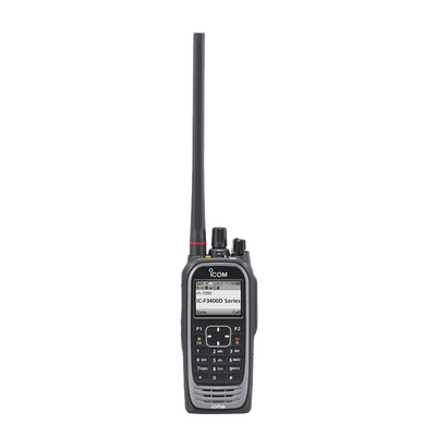 Radio digital NXDN  con pantalla a color en la banda de VHF, rango de frecuencia 136-174MHz, 1024 canales, teclado DTMF, sumergible IP68, encriptación DES, GPS, bluethooth. no incluye cargador ni antena.