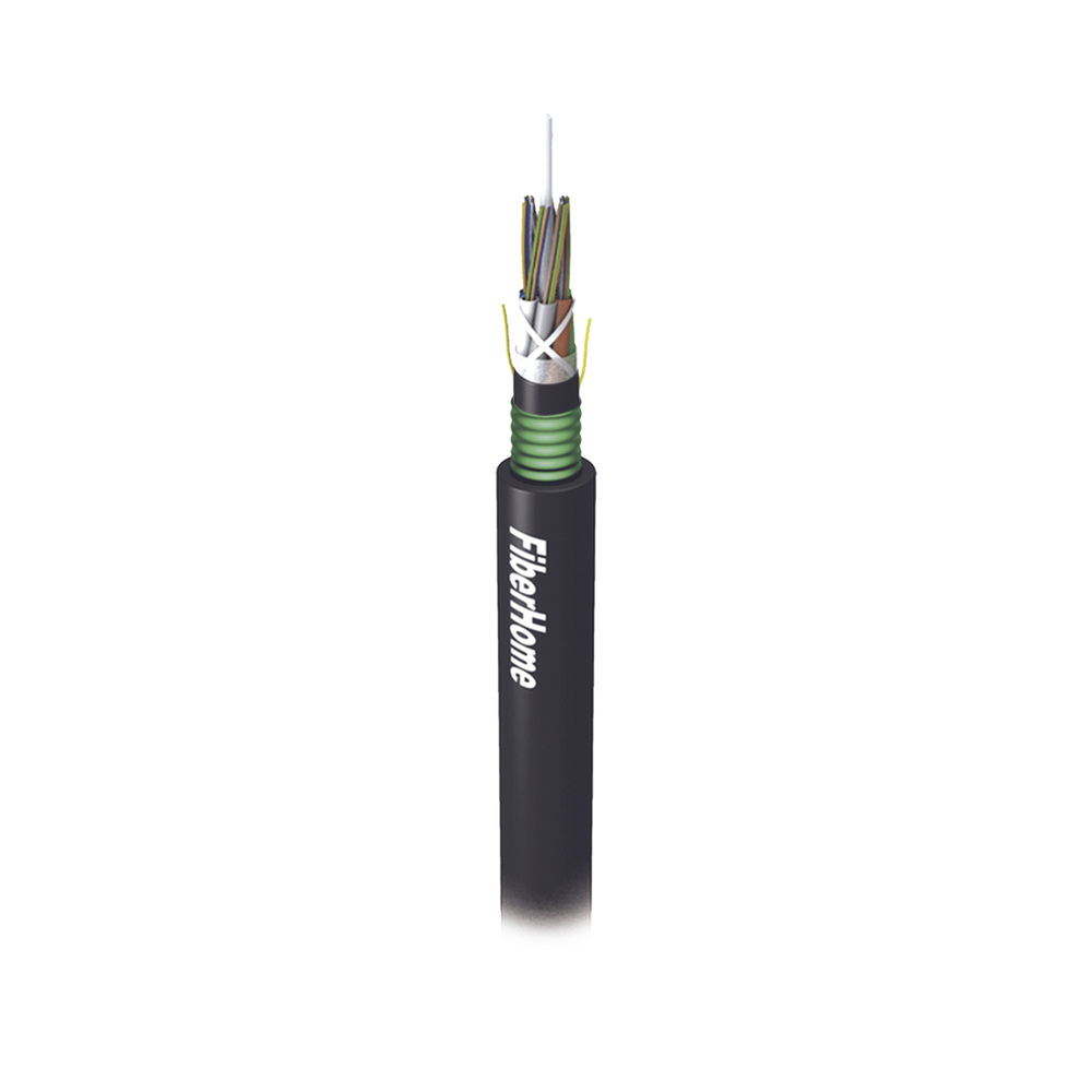 Kilómetro de Fibra Óptica para Exterior G.652D, Armada, Monomodo, 96 Hilos, Doble Forro HDPE/MDPE, Anti-roedores, Libre de Gel