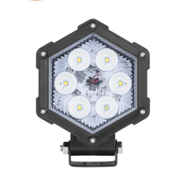 Luz de trabajo ultra brillante, 6 led, 30 watts, 12-24 Vcd