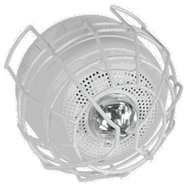 Protector De Rejilla Anti Vandalismo Y Golpes Accidentales, Color Blanco, Para Sirenas/Estrobos/Bocinas System Sensor, Montaje en Superficie en Techo, 8.55