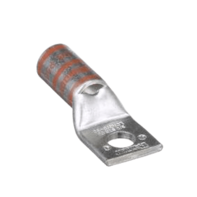 Terminal de Compresión de Cobre con Orificio 3/8 in, para Cable 3/0 AWG. 1 Pz