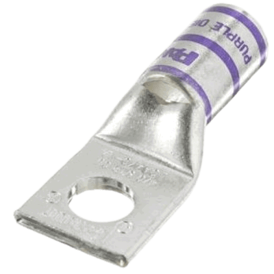 Zapata de compresión LCA4/0-38-X para cal. 4/0 Awg, Barreno para tornillo prisionero de 3/8, 1 Pz