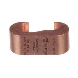 Conector de compresión a tierra de cobre Panduit CTAPR250-2/0-L, 1Pz