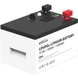 Batería de Litio LiFePO4 12.8Vcc, 100Ah, 1.28KwH, Pantalla LCD para Monitoreo Local, Carcasa Metálica
