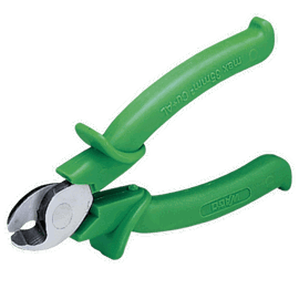 Tenaza Cortahilos / Para Cable de Cobre y Aluminio hasta 35mm² / Peso 215.6 g / Verde / Incluye 10 UDS / Fabricado en Alemania / RoHS Compliant