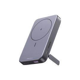 Power Bank MagSafe de 10000mAh NEXODE | 20W | 1 USB-C | 1 USB-A | Carga Rápida bidireccional | Soporta modo Standby | Soporte Plegable |  Ultra Delgado | Ultra ligero | Compatible con iPhone 15/14/13/12 | Color Gris.