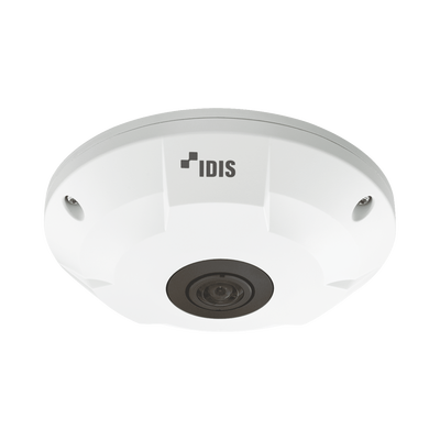 Fisheye 5 Megapixeles | Camara IP | Interior | Audio de Dos Vias | MicroSD (Hasta 256 GB) | Entrada/Salida de Audio | ICR Dia y Noche | PoE