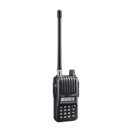 Heavy Duty VHF Transceiver, 5W, 207 channels, 700mW audio power, Tx: 144-148 MHz, Rx: 136-174MHz. Antenna (FAB2E) Battery (BP-265) Belt clip (MB-124) Desk charger (BC-193) AC adapter (BC-123SA) Jack cover w/screws Owner&rsquo;s manual included