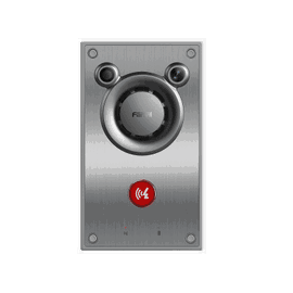 Video/ Intercomunicador IP, Altavoz 10W, 2 relevadores con botón para llamada, anti-vandálico, IP66 e IK10, PoE