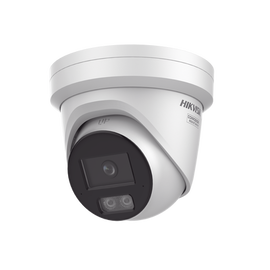 Turret IP 4 Megapixel / Imagen a color 24/7 / Lente 4 mm / Luz Blanca 40 mts / Exterior IP67 / Micrófono Integrado / WDR 120 dB / Audio y Alarma / Onvif / MicroSD