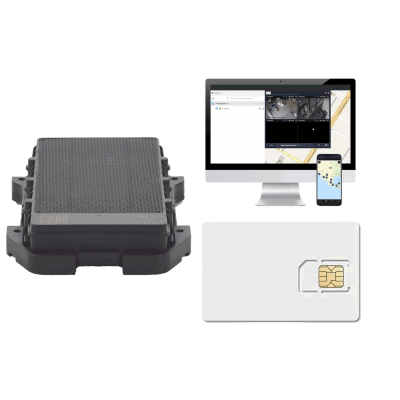 Localizador 4G con carga solar / Semiautónomo / Rastreo de contenedores / Cajas de tráiler / Alarma de sabotaje audible