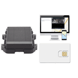 Localizador 4G con carga solar / Semiautónomo / Rastreo de contenedores / Cajas de tráiler / Alarma de sabotaje audible