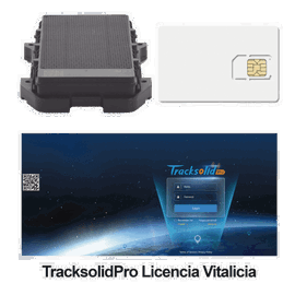 Localizador 4G con carga solar / Semiautónomo / Rastreo de contenedores / Cajas de tráiler / Alarma de sabotaje audible / Incluye Licencia vitalicia VTSCX y SIM de datos SIM500MB2Y