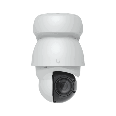 Cámara UniFi PTZ AI Industrial / 4K (8MPX) / Zoom Óptico 22x / Visión Nocturna IR 100 m / Reconocimiento Facial y Placas / IP66 para exterior / Movimiento 360° / PoE++