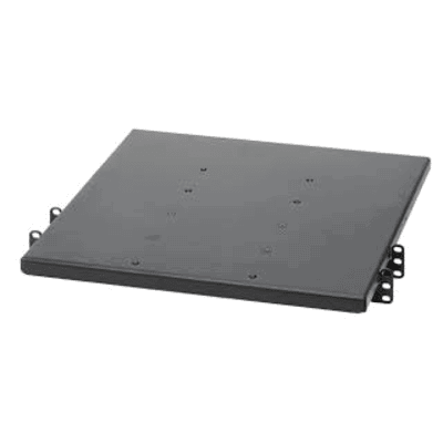 Charola de Doble Fijación en Rack de 2 Postes, 635 mm de Profundidad, y Soporte de Peso de 113 Kg, 1 UR, Color Negro