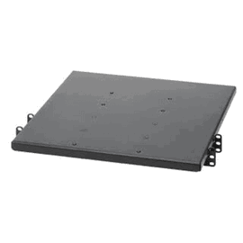 Charola de Doble Fijación en Rack de 2 Postes, 635 mm de Profundidad, y Soporte de Peso de 113 Kg, 1 UR, Color Negro