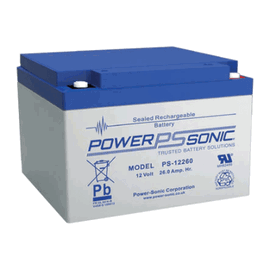 Batería 12V, 26AH, Para Respaldo, Tecnologías AGM/VRLA, 5 Años Vida Útil, Terminales M5, Reconocida UL