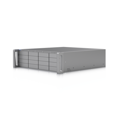 UniFi Enterprise Grabador Empresarial ENVR para hasta 210 cámaras HD, o 140 cámaras 2K, o 70 cámaras 4k, incluye la aplicación UniFi Protect y Access, 1 puerto RJ45 de 10G, 2 puertos SFP+ 10G, 16 bahías para discos duro