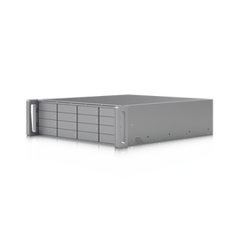 UniFi Enterprise Grabador Empresarial ENVR para hasta 210 cámaras HD, o 140 cámaras 2K, o 70 cámaras 4k, incluye la aplicación UniFi Protect y Access, 1 puerto RJ45 de 10G, 2 puertos SFP+ 10G, 16 bahías para discos duro