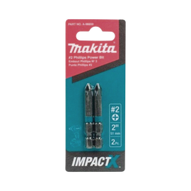 Punta phillips # 2 de 2” (51mm) impact-x punta ph2, blister con 2 piezas.