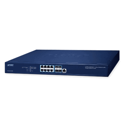 Switch Administrable Capa 3 10Gbps+ / 8 Puertos 100/1G/2.5G/5G/10GBASE-T RJ45 / 4 Puertos 10GBASE-X SFP+ / Enrutamiento Estático IPv4/IPv6 / 240Gbps Switch Fabric / Seguridad de Nivel Empresarial / Soporte Completo IPv6