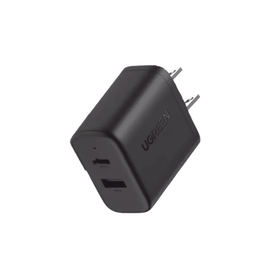 Cargador Rápido de 2 Puertos 20W Negro