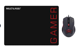 COMBO MOUSE-PAD MILTILASER GAMER MO306 GM-320 USB BLACK 7898458703498 3Y