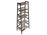 Xtech -  Estante escalonado -  PVC: 5% Acero: 25% Madera: 70% - 5 estantes - color canela