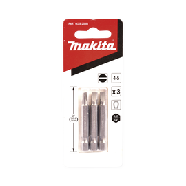 Punta plana para atornillar de 4-5 x 50 mm forma “E”, zanco tipo hexagonal de 1/4
