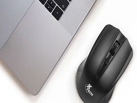 Xtech - Mouse - 2.4 GHz - Wireless - All black - 1600 dpi XTM-310BK