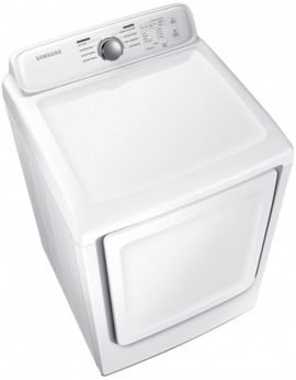 Samsung - Secadora Americana Electrica - DVE20M3100W/AP - 20kg -  Blanca - Cierre silencioso y seguro - Se detiene automáticamente cuando la ropa esta seca - Pantalla de panel led