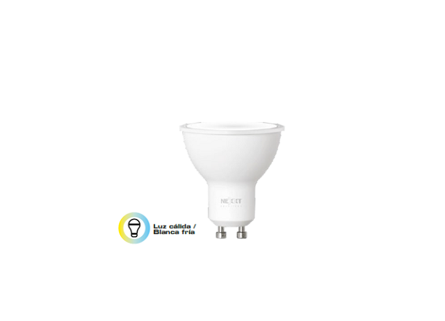Nexxt Solutions Connectivity - Light Bulb - GU10 CCT 110V - Conexión Wi-Fi - Bombillo de luz blanca - Compatible con Amazon Alexa y Google Assistant - 400 lumen - 4W(equivalente a 40w) - 110V /220V Nexxt Solutions Connectivity - Light Bulb - GU10 CCT 110V - Conexión Wi-Fi - Bombillo de luz blanca - Compatible con Amazon Alexa y Google Assistant - 400 lumen - 4W(equivalente a 40w) - 110V /220V