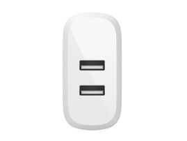 Belkin - Cargador de pared - 24 vatios - 4.8 A - 2 conectores de salida (2 x USB) - en el cable: USB-C