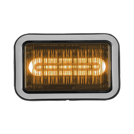 Luz perimetral de advertencia Prizm II con bisel 8.4 In, lente color ámbar