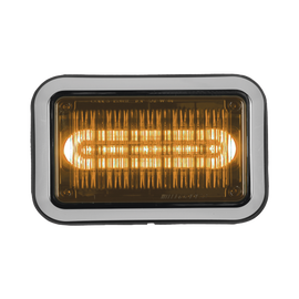 Luz perimetral de advertencia Prizm II con bisel 8.4 In, lente color ámbar
