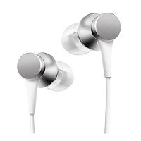 Xiaomi MI Basic - Auriculares internos con micro - en oreja - cableado - conector de 3,5 mm - plata