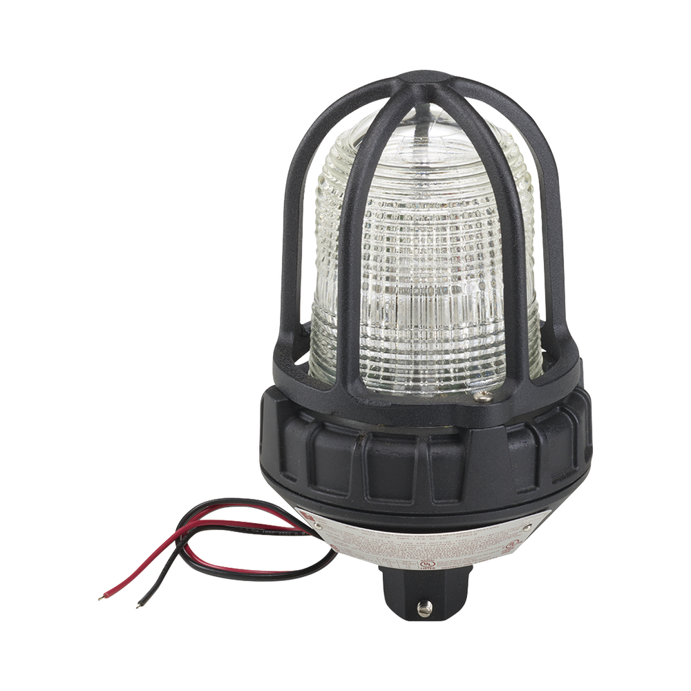 Luz estroboscópica para ubicaciónes peligrosas,  montaje tipo tubo, 12-24Vcd, magenta