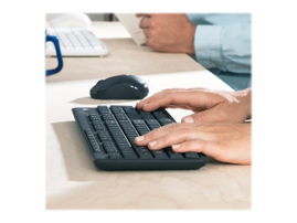 Logitech MK295 Silent - Juego de teclado y ratón - inalámbrico - 2.4 GHz - Black