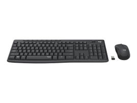 Logitech MK295 Silent - Juego de teclado y ratón - inalámbrico - 2.4 GHz - Black