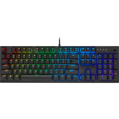 Corsair Memory - Keyboard - Wired - Spanish - USB - Ergonomic Design - All black