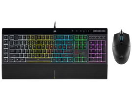 Corsair Memory - Keyboard and mouse set - Spanish - Wired - USB - Aluminum - Katar Pro
