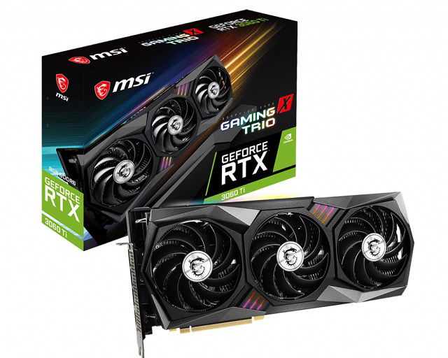 MSI GeForce RTX 3060 Ti GAMING X TRIO - Tarjeta gráfica - GF RTX 3060 Ti - 8 GB GDDR6 - PCIe 4.0 x16 - HDMI, 3 x DisplayPort