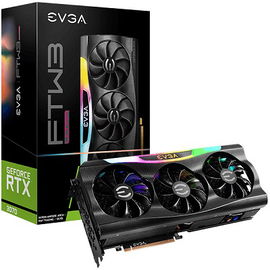EVGA GeForce RTX 3070 FTW3 ULTRA GAMING - Tarjeta gráfica - GF RTX 3070 - 8 GB GDDR6 - PCIe 4.0 x16 - HDMI, 3 x DisplayPort