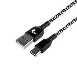 Cable trenzado con conector Tipo C macho a USB 2.0 A macho (XTC-511)