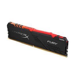 HyperX FURY RGB - DDR4 - módulo - 16 GB - DIMM de 288 contactos - 3200 MHz / PC4-25600 - CL16 - 1.35 V - sin búfer - no ECC - negro