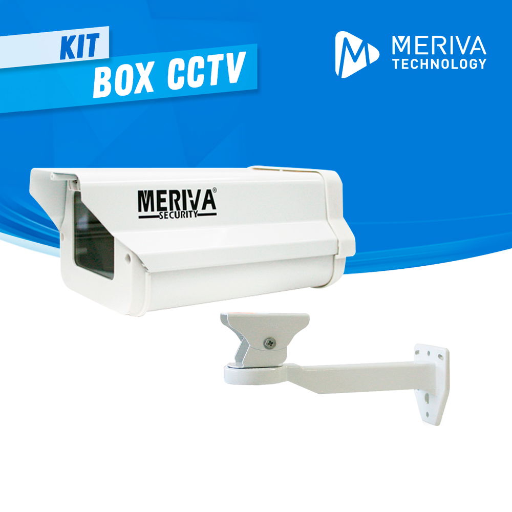KIT BOX CCTV 1x MVA-205WW BRAZO MERIVA TECHNOLOGY MVA-205WW BLANCO / 22.86CM LARGO / IP66 / EXTERIOR 1x MVA-605WS HOUSING MERIVA TECHNOLOGY MVA-605WS NEGRO BLANCO / 25CM LARGO / IP66 / EXTERIOR
