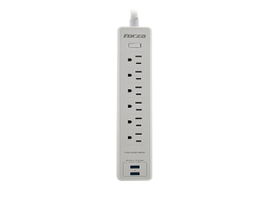 Forza - Surge protector - AC 110/220 V - 5 Tomas de Corriente - UNV NEMA 2USB 5ft WH